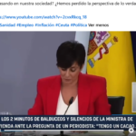 Los medios de comunicación se hacen eco del desconcierto de la ministra y de las dudas sobre la gestión de este Gobierno